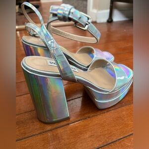 Steve Madden Iridescent Platform Heels